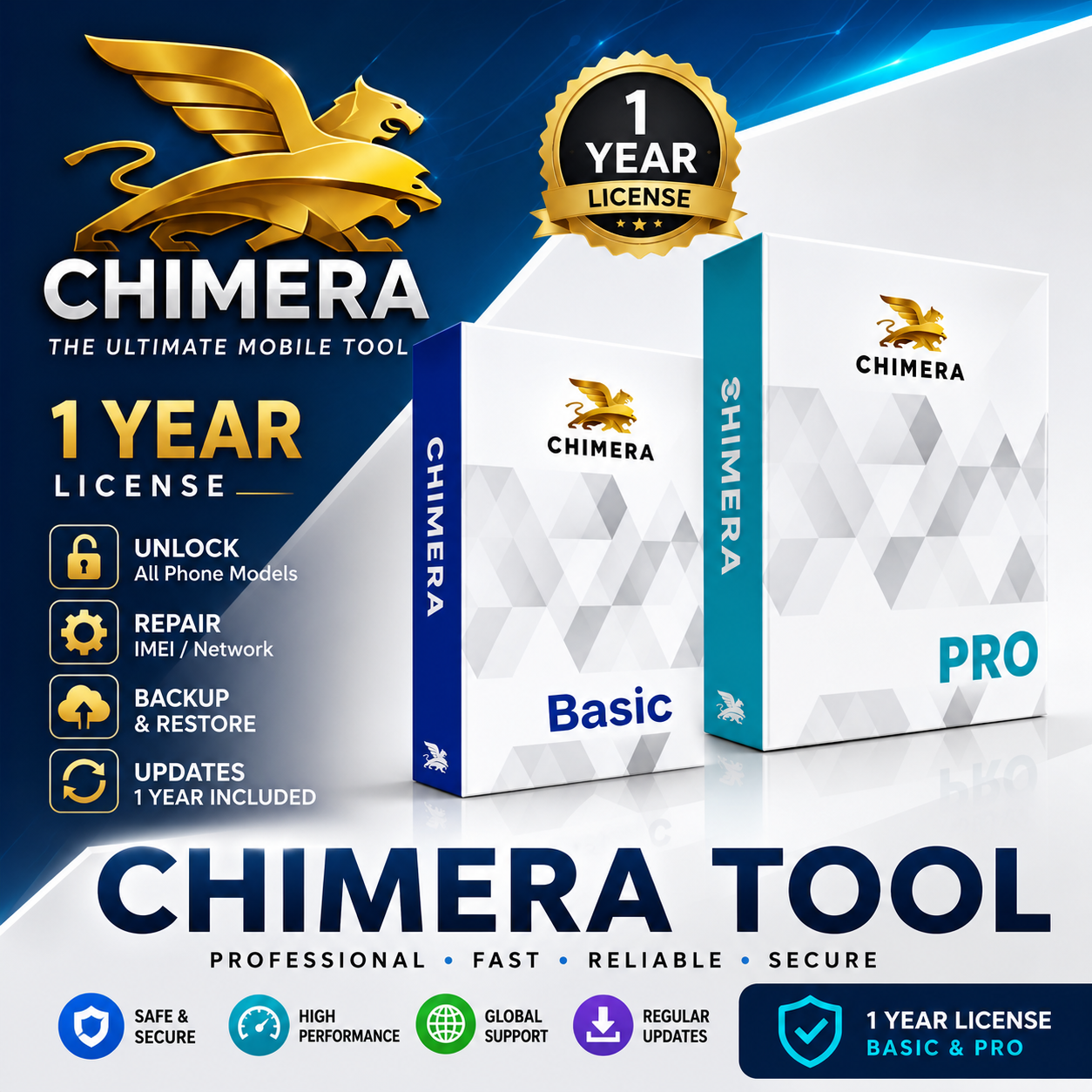 Licence PRO Chimera Tool 1 An – Basic & PRO