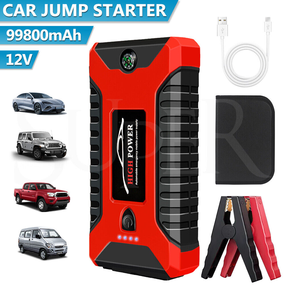 Car Jump Starter 99800mAh 12V - Démarreur de Secours Portable