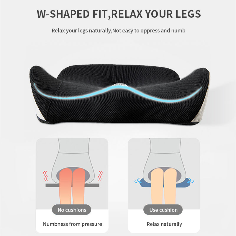 Coussin Orthopédique 5 Zones – Sciatique, Coccyx & Confort Prolongé