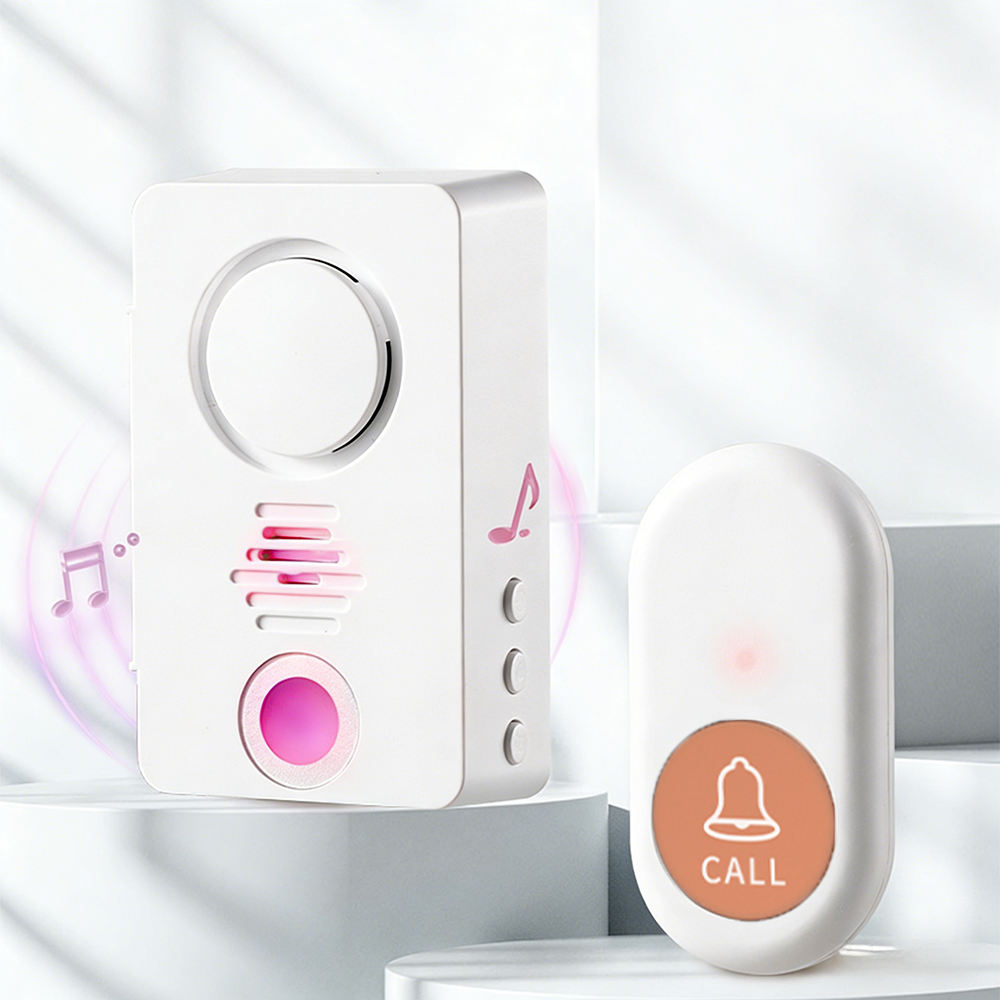Sonnette Sans Fil Intelligente – Mode Silencieux & Bouton d'Appel