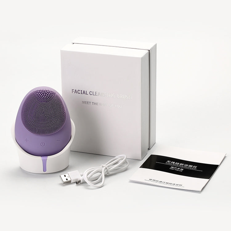 Brosse Nettoyante Visage Électrique en Silicone – Vibrations Soniques