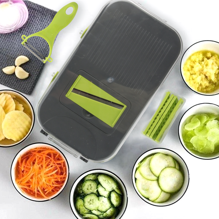 Mandoline Coupe-Légumes Multifonction 14-en-1