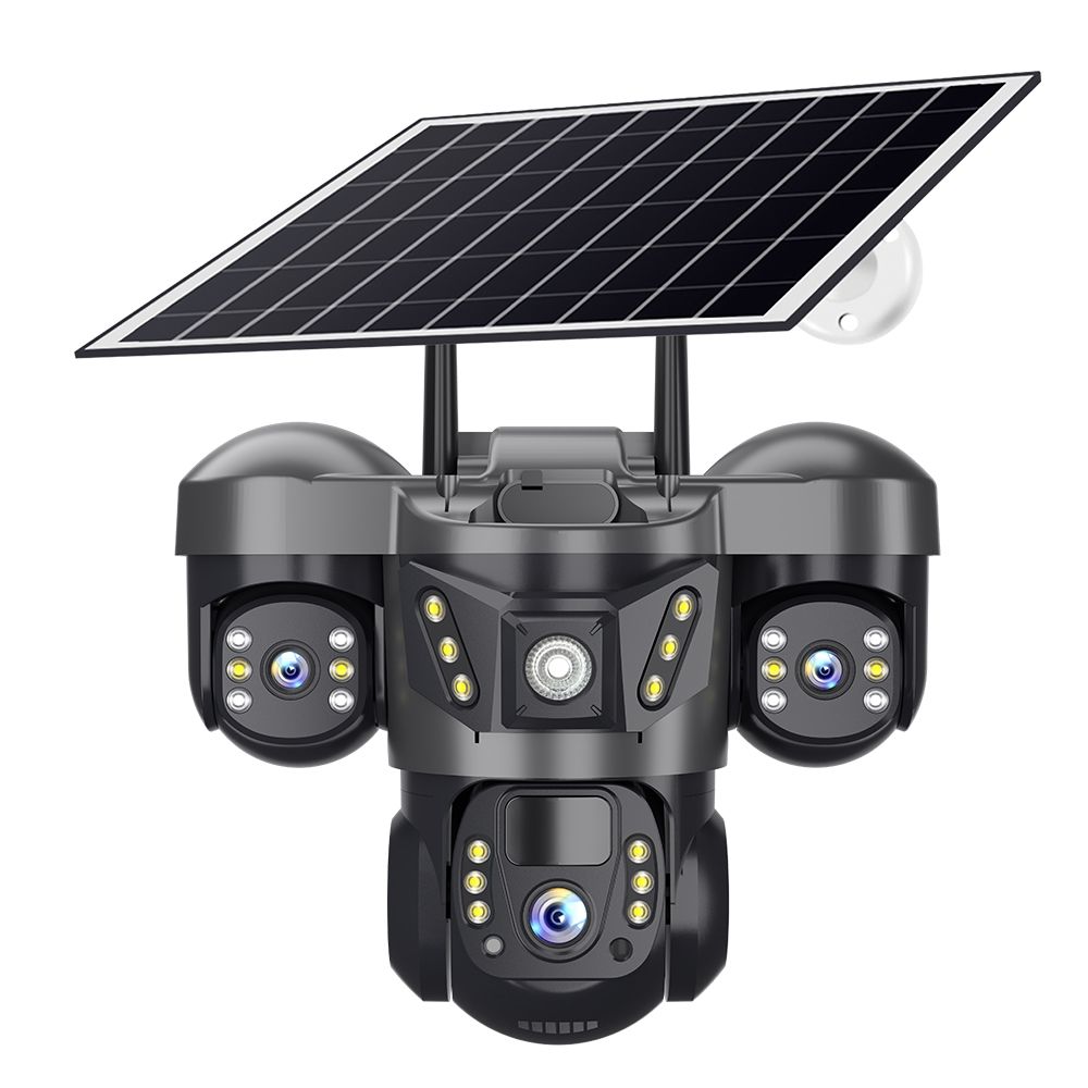 Caméra de Surveillance WiFi 4  Panneau Solaire & Vision Nocturne