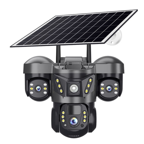 Caméra de Surveillance WiFi 4  Panneau Solaire & Vision Nocturne