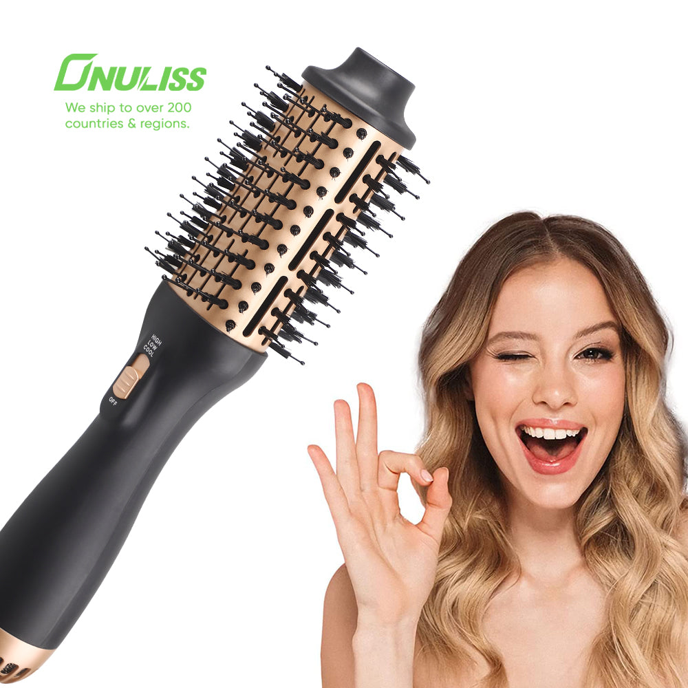 Brosse Soufflante Volumisante ONULISS – Sèche & Coiffe en 1 Geste