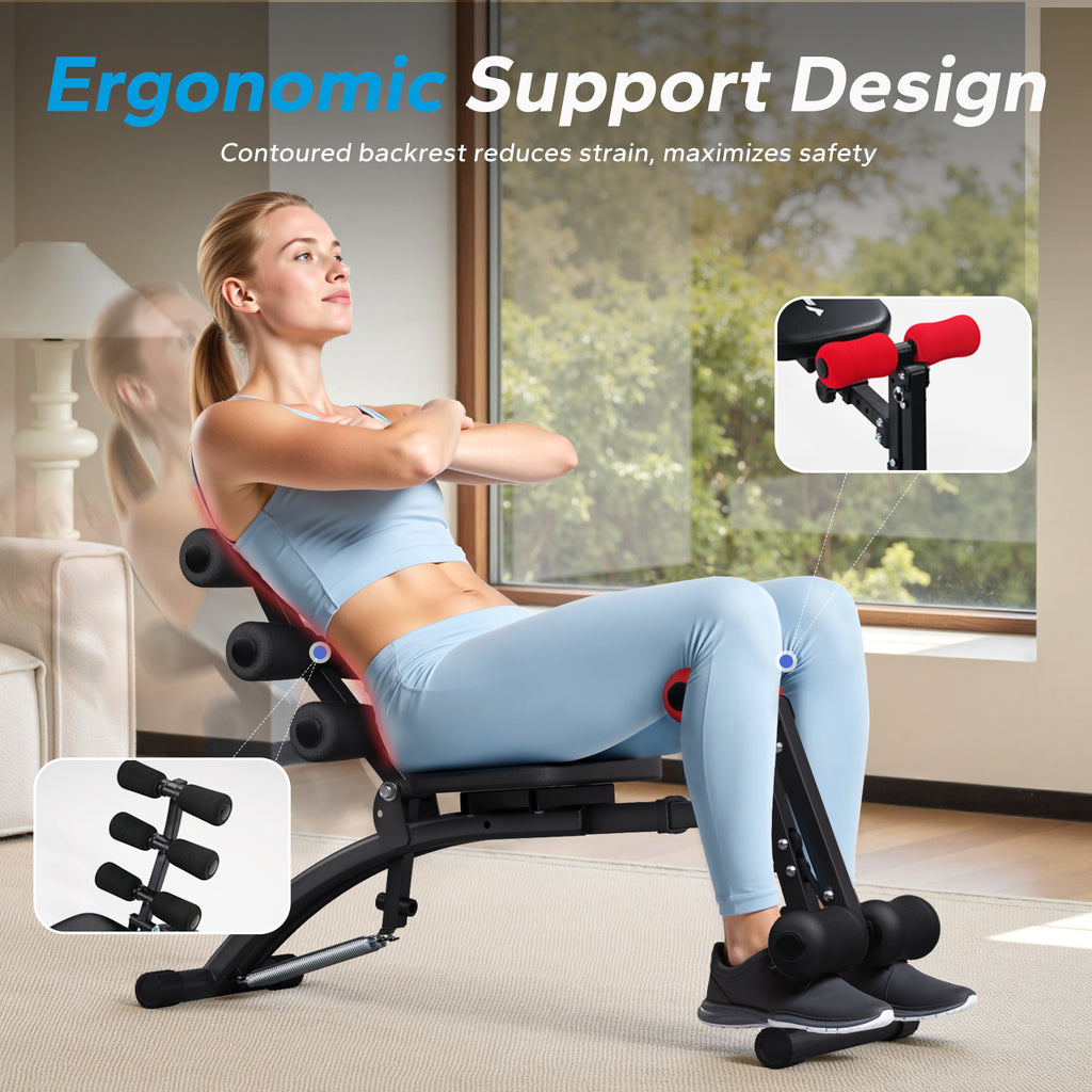 Banc de Musculation Multifonction – Abdos, Dos & Jambes