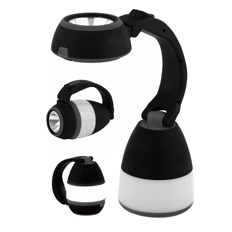 Lampe LED Multifonction 3-en-1 – Bureau, Camping & Torche