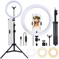 Ring Light LED avec Trépied et Support Téléphone