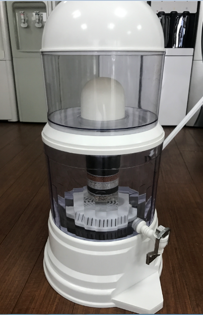 Filtre à Eau en Céramique Coréen 16L – Alcalin, Auto-Nettoyant, Usage Domestique & Extérieur