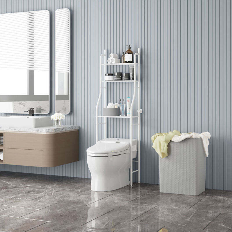 Étagère WC Gain de Place – Rangement Au-Dessus des Toilettes
