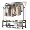 Portant à Vêtements avec Étagères & Roulettes – Dressing Mobile