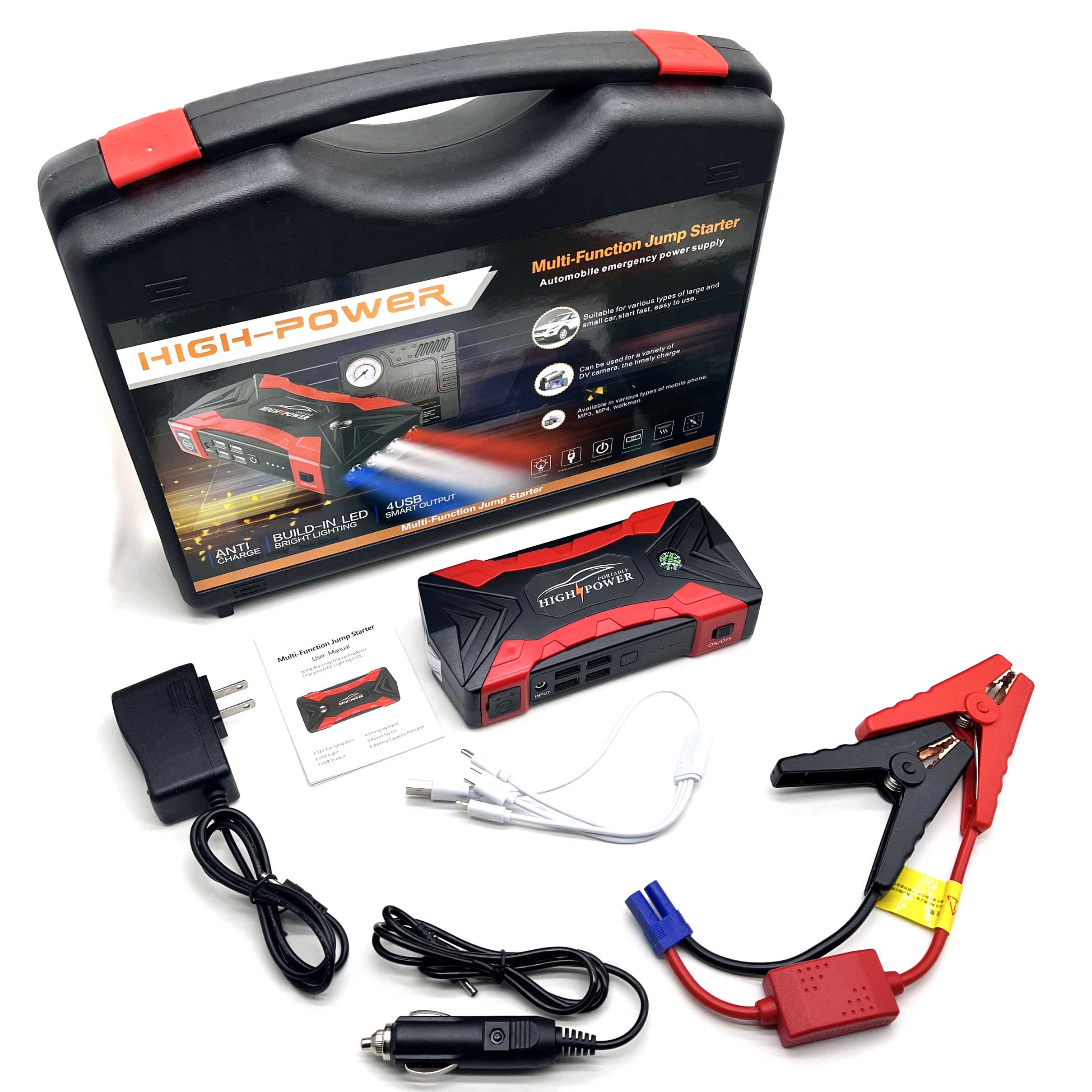 Car Jump Starter 99800mAh 12V - Démarreur de Secours Portable